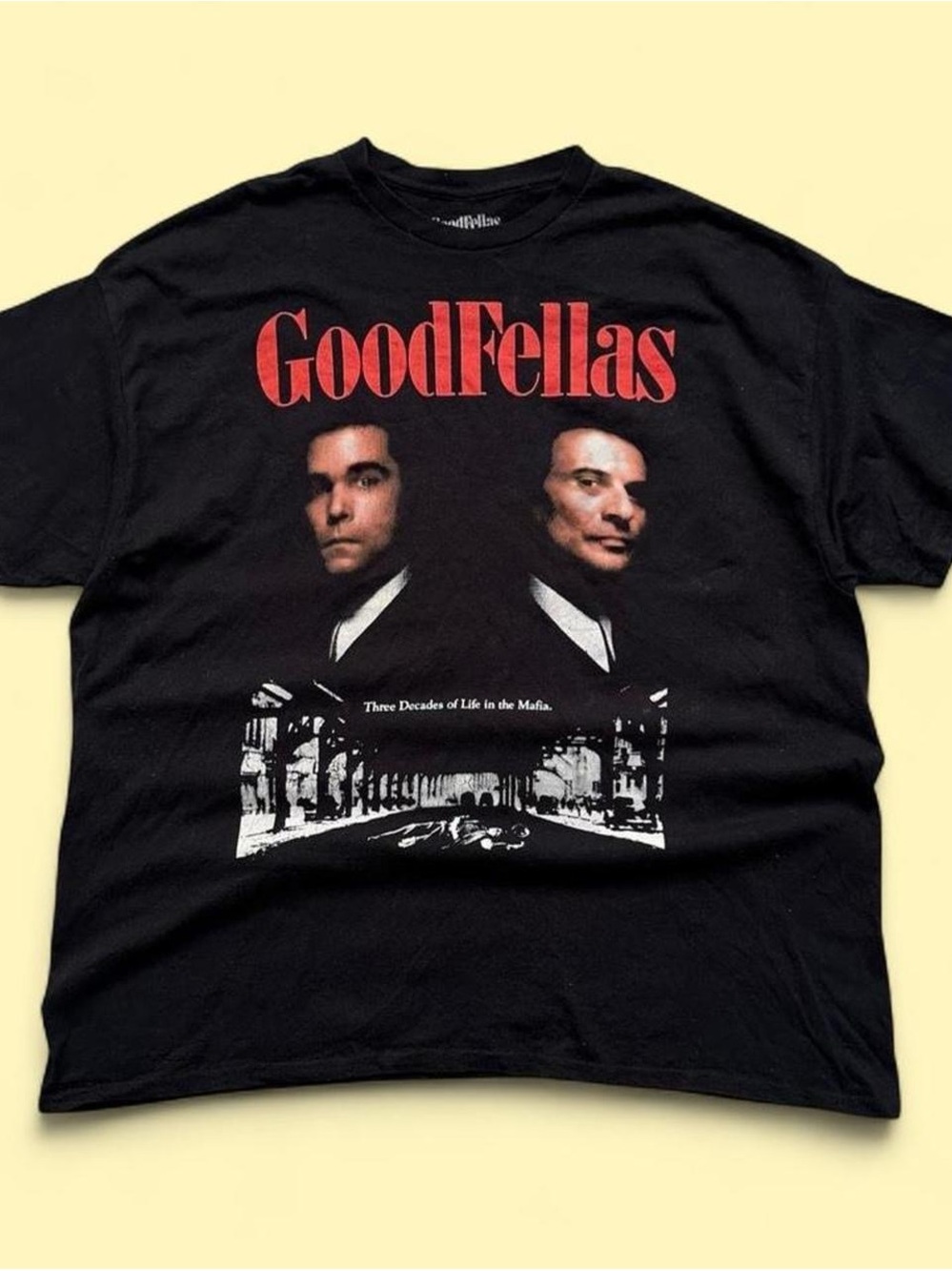 GoodFellas Graphic Black Tee - Classic Movie Crewneck Mens XXL